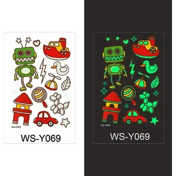 Odstranitelné tetování Glow Tattoo tetovací obtisky svítící ve tmě Hračky 2