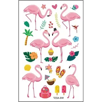 Tetování Dočasné tetování plameňáci 8x12cm