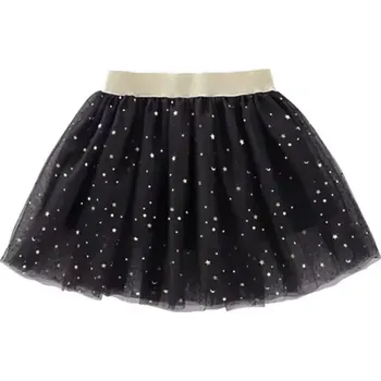 Dívčí sukně Luliu Sukně tutu tylová černá se třpytkami vel. 3-6 let OS1337