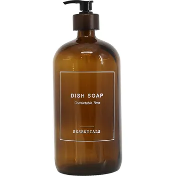 Dávkovač mýdla Chic Antique Skleněný dávkovač na saponát Mocca 1 l