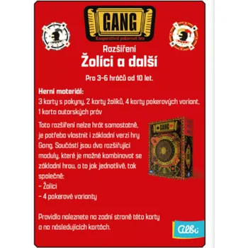 Společenská hra Gang: Žolíci (rozšíření)