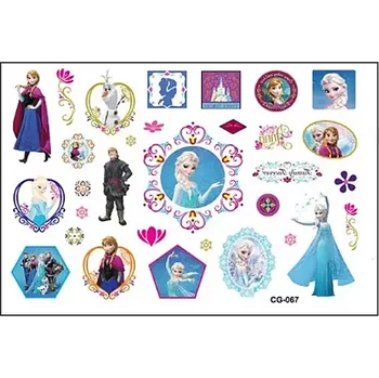 Odstranitelné tetování Tetování barevné pro děti Ledové království 16 x 10,5 cm