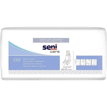 Jednorázový oděv Seni Care ochrana oděvu s kapsou (bryndák pro dospělé), 100 ks