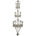 Vysoký kovový svícen na 10 svíček ve 3 patrech Dan – 44x21x144 cm + doprava zdarma