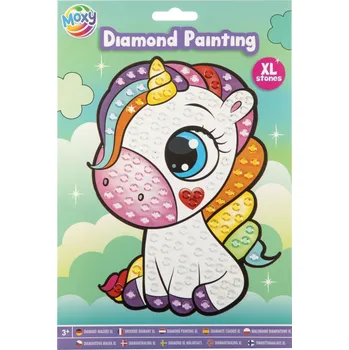 Diamantové malování Diamantový obrázek XL kamínky - Jednorožec