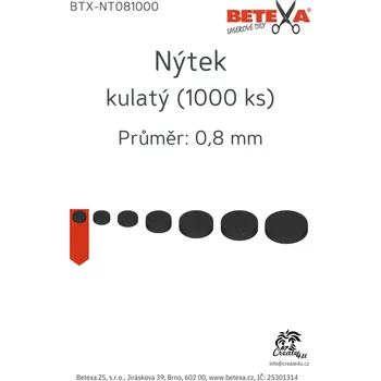 Dóza na potraviny Nýtek kulatý, 0,8mm, 1000ks