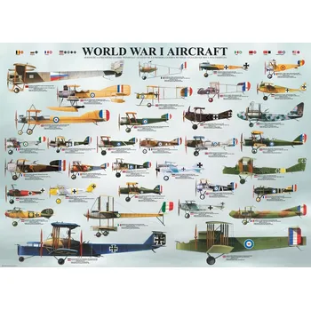 Puzzle EuroGraphics Letadla 1. světové války World War I Aircrafts 1000 dílků