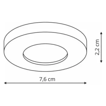 Bodové svítidlo Vestavné svítidlo Light Prestige Lagos, 50W, GU10, bílé.
