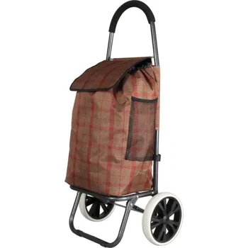 Cestovní taška Taška na kolečkách METRO ST-03 - béžová\červená