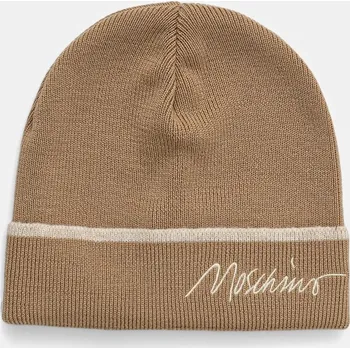 Čepice Čepice s vlnou Moschino M3352.65461 béžová 01A, vel. ONE SIZE