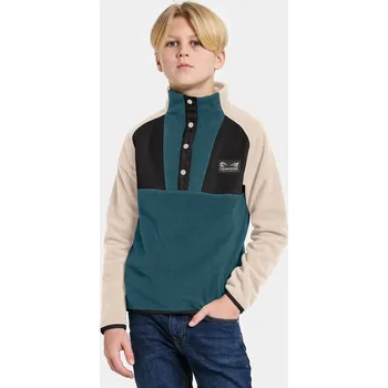 Chlapecká mikina Dětská mikina Didriksons YOKTO K 1/2 BTN 2 505780.9BYA tyrkysová 69X, vel. 130