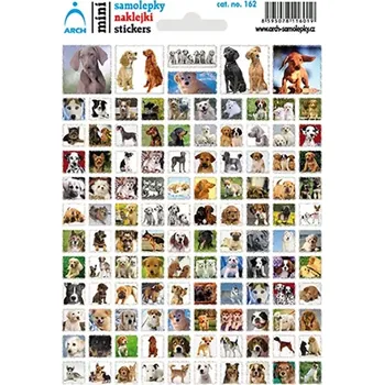 samolepka Arch Školní minisamolepky pejsci 116 ks
