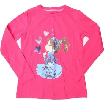 Dívčí tričko Dětské tričko růžové Wolf vel.116