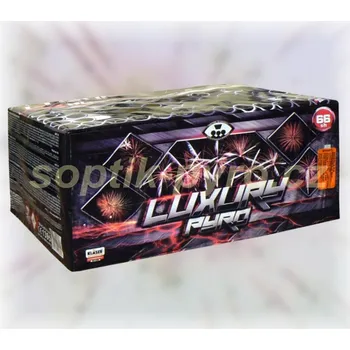 Zábavní pyrotechnika kompakt 66 výstřelů Luxury pyro (zábavní pyrotechnika kategorie F2 (prodejné od 18 let))