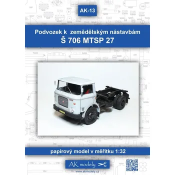 Plastikový model Podvozek k zemědělským nástavbám Š706 MTSP 27