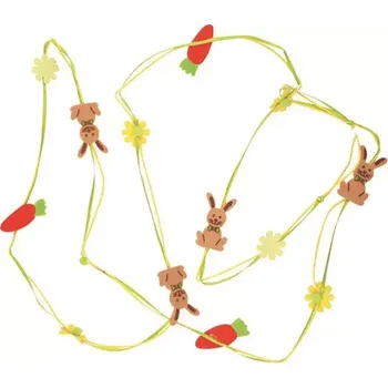 Velikonoční dekorace Řetěz velikonoční dekory z filcu 180 cm