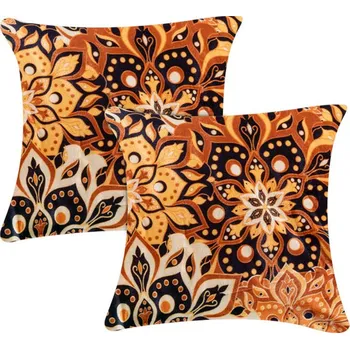 Dekorativní polštářek Sada 2 ks povlaků na polštářky z mikroplyše BLANKA 40 x 40 cm