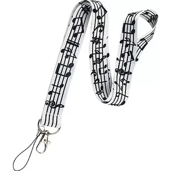 Lanyard Šňůrka na klíče Noty