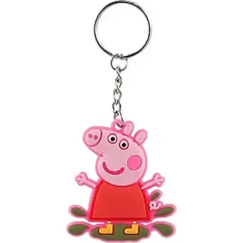 JM Klíčenka Přívěsek 3D Prasátko Peppa Pig Kaluže