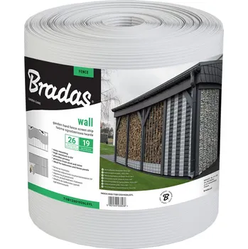 Příslušenství pro plot Bradas plotová páska LIGHT GRAY SOLID 1200 - světle šedá