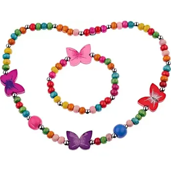 Souprava šperků Lilley Dětská bižuterie souprava náhrdelníku a náramku Butterfly