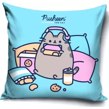 Povlak na dekorativní polštářek Carbotex Povlak na polštář Pusheen Chill Time 40x40cm