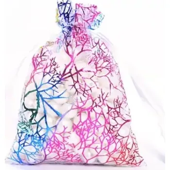 Dárková taška Unique Dárkový sáček organza barevný 7x9cm