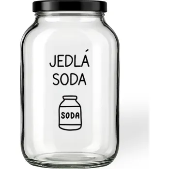 Sklenice Úklid pro klid Sklenice na jedlou sodu Velikost: 3,68 l, Typ písma: Tiskací