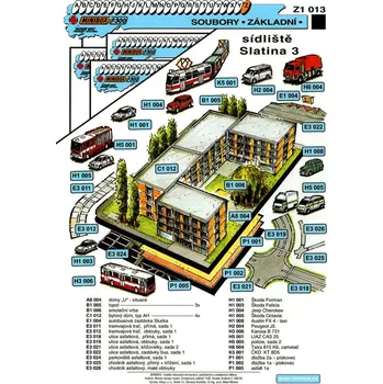 Plastikový model Slatina sídliště 3 - souprava