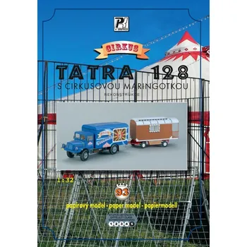 Vystřihovánky Tatra 128 Cirkus