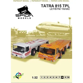 Papírový model Tatra 815 TPL -Letištní tahač - ČSA