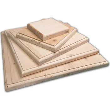 podložka Dřevěná podložka pod model - Čtverec 10 x 10 cm