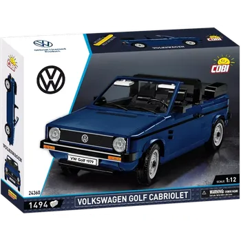 Stavebnice COBI Volkswagen Golf Cabriolet, 1:12 - Plastová stavebnice COBI
