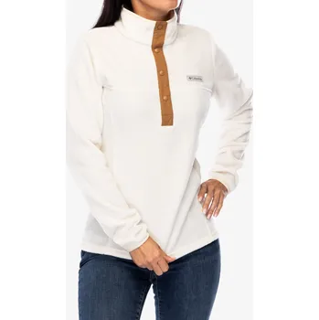 Dámská mikina Dámská mikina Columbia Benton Springs Half Snap Pull Over II - chalk/camel brown