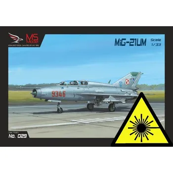 RC model letadla MiG-21 UM - Laserové doplňky - kostra