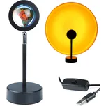 LED projekční lampa, efekt západu slunce