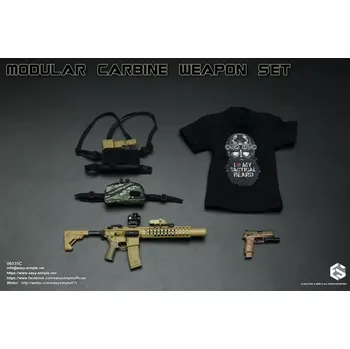 Doplněk k figurce Zbraň pro 1/6 figurky Modular Carbine Weapon Set - MCX .300 CQB (Sand)