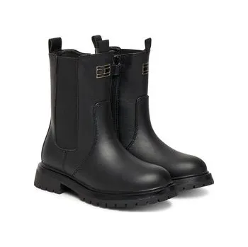 Dámské kozačky Polokozačky Tommy Hilfiger T3A5-34016-1355999 S Černá 32