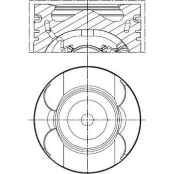 Píst motoru Píst MAHLE 001 PI 00133 000