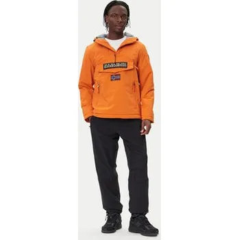 Pánská větrovka Napapijri Bunda anorak Rainforest Pocket 2 NP0A4GMD Oranžová Regular Fit XS