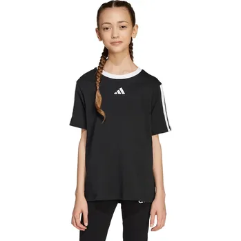 Chlapecké oblečení Dětské bavlněné tričko adidas JW8627 černá 99X, vel. 140