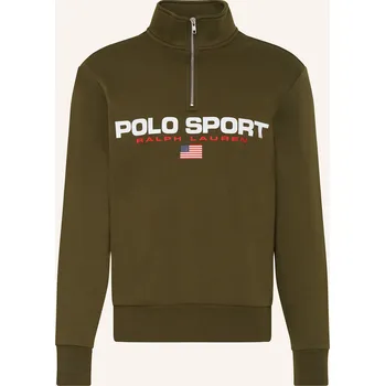 Pánská mikina Polo Sport Pánský Mikinový Svetr Troyer, olivová, M