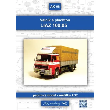 Vystřihovánky Liaz 100.05 valník s plachtou