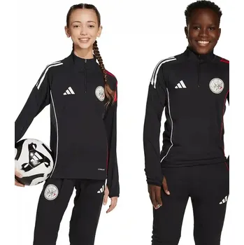 Chlapecké oblečení Dětská mikina adidas Performance AJAX černá barva, s potiskem, JP1750 99X, vel. 116