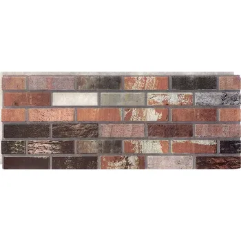 Obklad Fasádní obklad Cihla Classic Oranžovo-červená (50 x 120 x 3,5 cm)