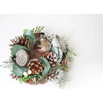 Svícen Svícen se šiškami, Ø 20 cm