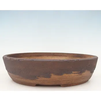 Květináč Bonsai miska 33 x 25,5 x 8,5 cm hnědá