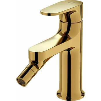 CERSANIT 3D Baterie Cersanit Inverto bidetová stojánková, s příslušenstvím, bez výpusti, zlatá / zlatá páka, S951-289 S951-289