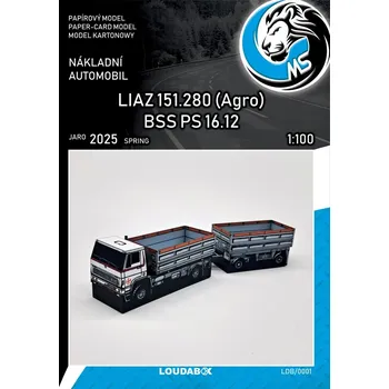 Papírový model LIAZ 151.280 Agro & BSS PS 16.12