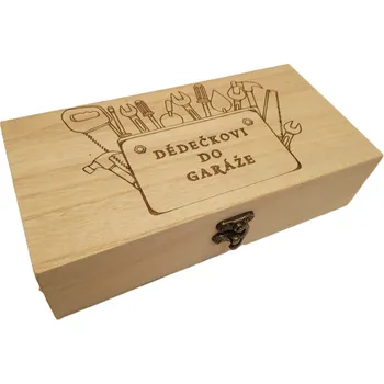 Dary dřeva Krabička-dědečkovi do garáže